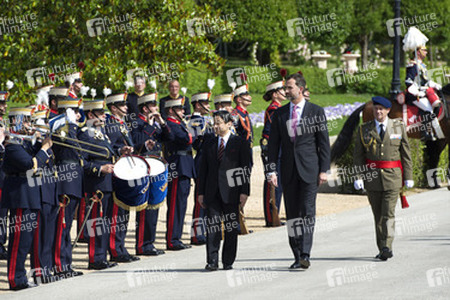 Prinz Felipe empfängt Prinz Naruhito, Madrid