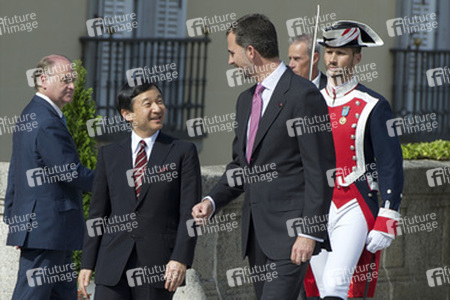 Prinz Felipe empfängt Prinz Naruhito, Madrid