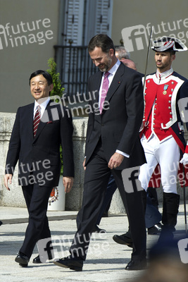 Prinz Felipe empfängt Prinz Naruhito, Madrid