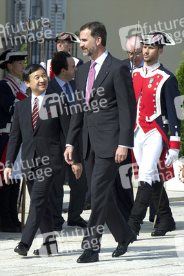 Prinz Felipe empfängt Prinz Naruhito, Madrid