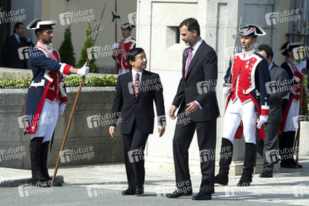 Prinz Felipe empfängt Prinz Naruhito, Madrid