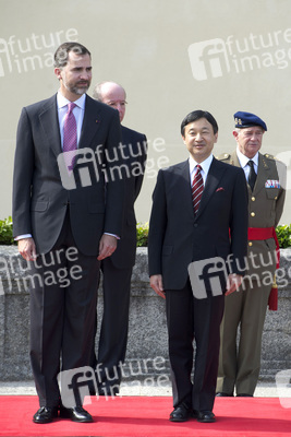 Prinz Felipe empfängt Prinz Naruhito, Madrid