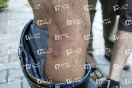 Polizei räumt das Protestlager am Taksim-Platz in Istanbul, Türkei