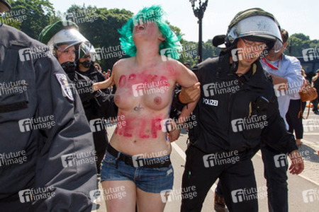Femen Protest, Berlin