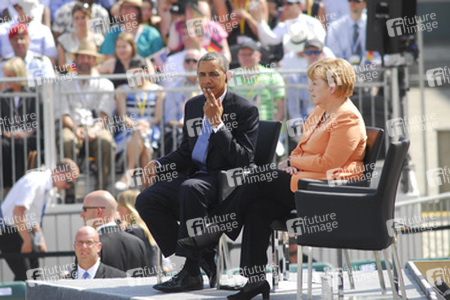 Präsident Obama spricht am Brandenburger Tor, Berlin