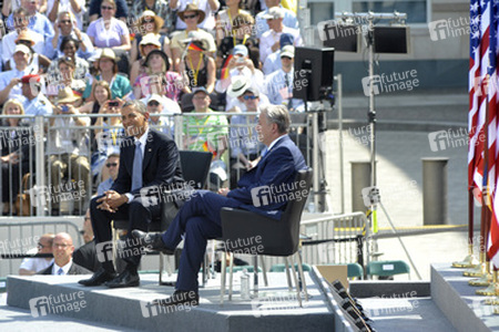 Präsident Obama spricht am Brandenburger Tor, Berlin