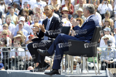 Präsident Obama spricht am Brandenburger Tor, Berlin