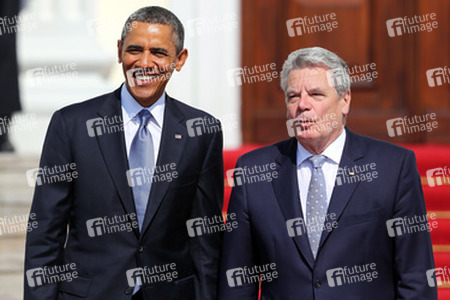 Präsident Obama besucht Schloss Bellevue, Berlin