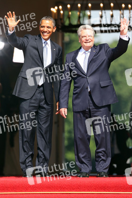 Präsident Obama besucht Schloss Bellevue, Berlin