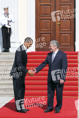 Präsident Obama besucht Schloss Bellevue, Berlin