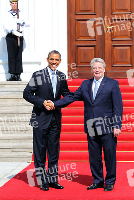 Präsident Obama besucht Schloss Bellevue, Berlin