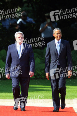 Präsident Obama besucht Schloss Bellevue, Berlin