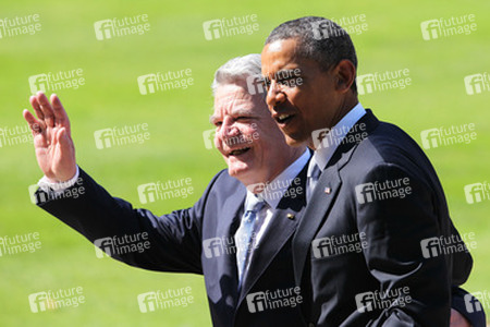 Präsident Obama besucht Schloss Bellevue, Berlin