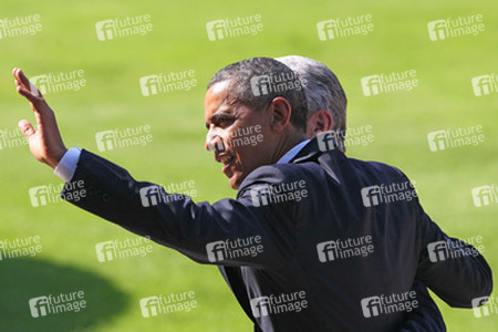 Präsident Obama besucht Schloss Bellevue, Berlin