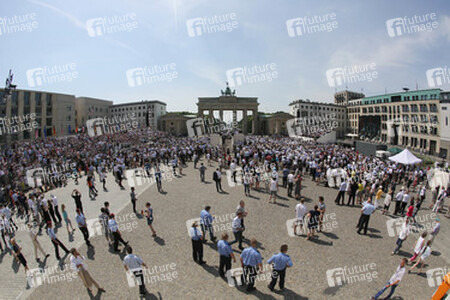 Präsident Obama spricht am Brandenburger Tor, Berlin