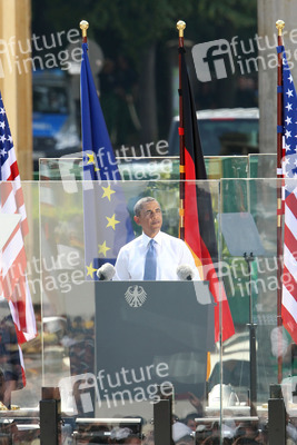 Präsident Obama spricht am Brandenburger Tor, Berlin