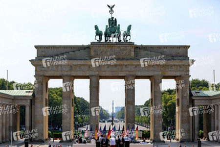 Präsident Obama spricht am Brandenburger Tor, Berlin