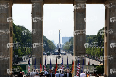 Präsident Obama spricht am Brandenburger Tor, Berlin