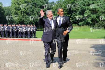 Präsident Obama besucht Schloss Bellevue, Berlin