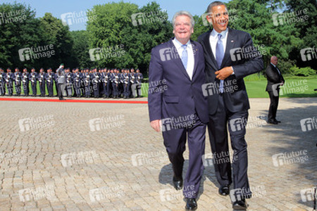 Präsident Obama besucht Schloss Bellevue, Berlin