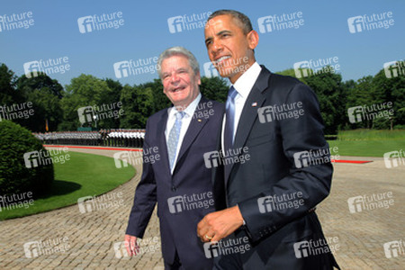 Präsident Obama besucht Schloss Bellevue, Berlin