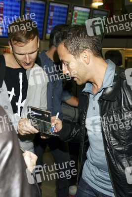 Ankunft der Backstreet Boys auf dem Airport Berlin Tegel
