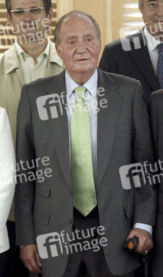 König Juan Carlos besucth die Permanent Commission of the Economic and Social Council, Madrid