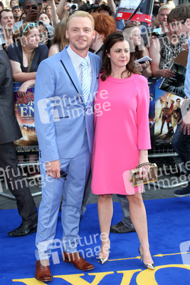 Simon Pegg mit Gattin Maureen McCann