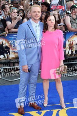 Simon Pegg mit Gattin Maureen McCann