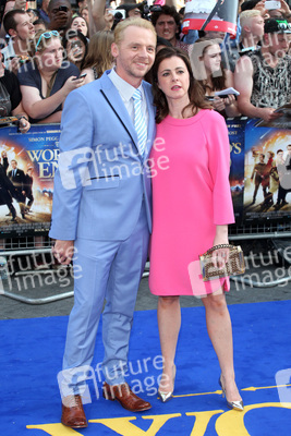 Simon Pegg mit Gattin Maureen McCann