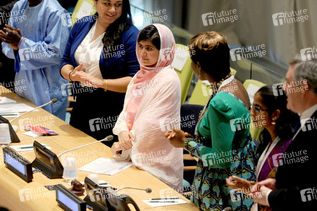 Malala Yousafzai spricht bei den Vereinten Nationen