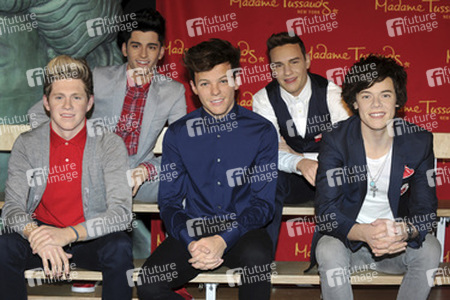 One Direction Wachs Figuren bei Madame Tussauds, New York