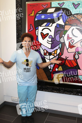 Romero Britto in der Galeria Mensing, Hamburg