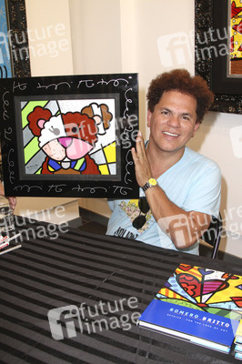 Romero Britto in der Galeria Mensing, Hamburg