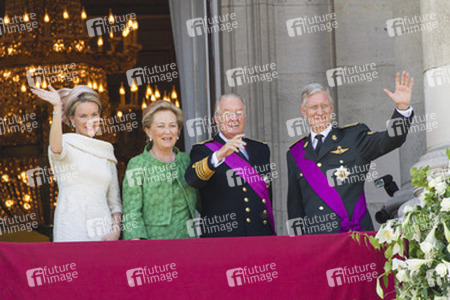 Mathilde von Belgien, Paola von Belgien, Albert II. von Belgien, Philippe von Belgien