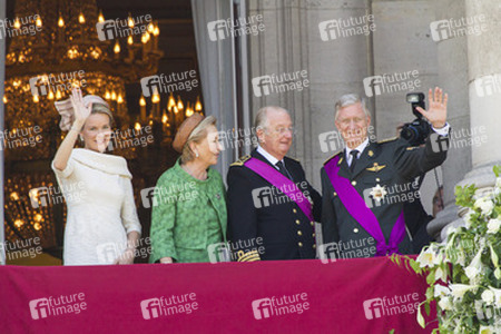 Mathilde von Belgien, Paola von Belgien, Albert II. von Belgien, Philippe von Belgien