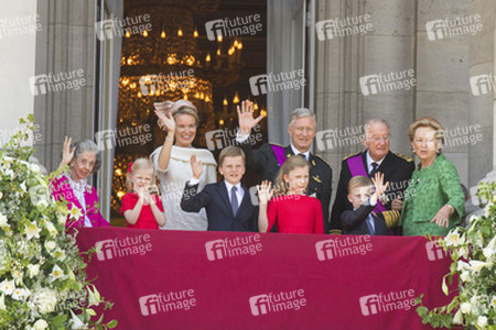 Fabiola von Belgien, Eleonore von Belgien, Gabriel von Belgien, Mathilde von Belgien, Elisabeth von Belgien, Philippe von Belgien, Emmanuel von Belgien, Albert II. von Belgien, Paola von Belgien