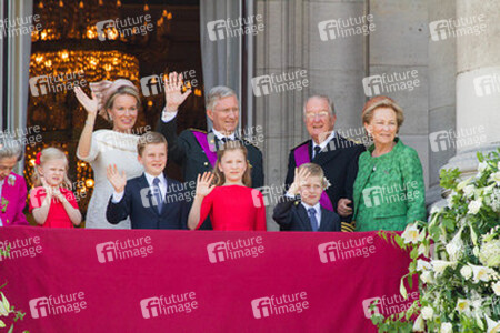 Fabiola von Belgien, Eleonore von Belgien, Gabriel von Belgien, Mathilde von Belgien, Elisabeth von Belgien, Philippe von Belgien, Emmanuel von Belgien, Albert II. von Belgien, Paola von Belgien