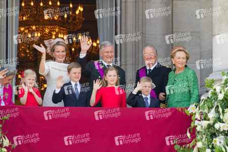 Fabiola von Belgien, Eleonore von Belgien, Gabriel von Belgien, Mathilde von Belgien, Elisabeth von Belgien, Philippe von Belgien, Emmanuel von Belgien, Albert II. von Belgien, Paola von Belgien