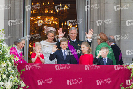 Fabiola von Belgien, Eleonore von Belgien, Gabriel von Belgien, Mathilde von Belgien, Elisabeth von Belgien, Philippe von Belgien, Emmanuel von Belgien, Albert II. von Belgien, Paola von Belgien
