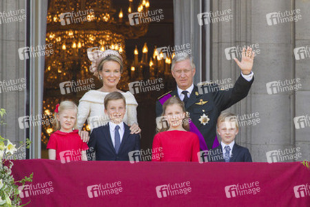 Eleonore von Belgien, Gabriel von Belgien, Mathilde von Belgien, Elisabeth von Belgien, Philippe von Belgien, Emmanuel von Belgien