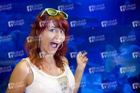 Lisa Wohlgemuth bei der Sea Life Aktion 'Unter Wasser unterm Hammer', Berlin