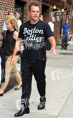Matt Damon besucht die 'Late Show With David Letterman', New York