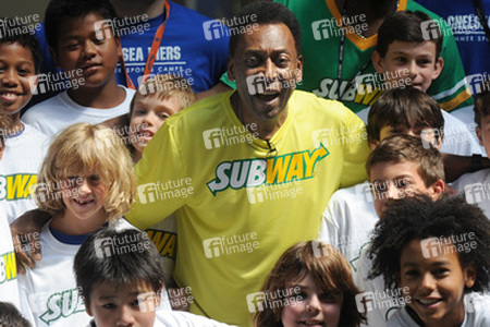 Pele bei Subway, New York