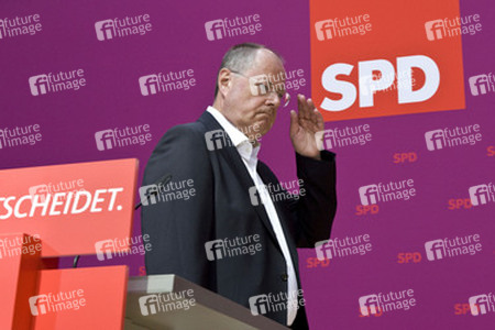 Pressestatement von Peer Steinbrueck und dem ver.di-Vorsitzenden Frank Bsirske, Berlin