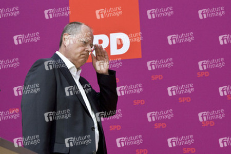 Pressestatement von Peer Steinbrueck und dem ver.di-Vorsitzenden Frank Bsirske, Berlin