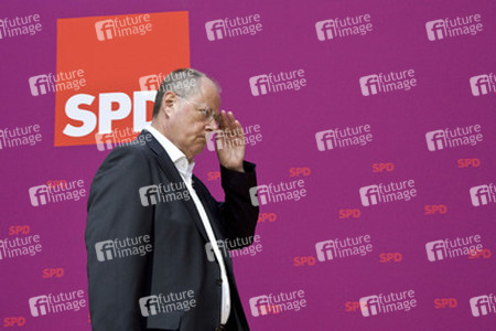 Pressestatement von Peer Steinbrueck und dem ver.di-Vorsitzenden Frank Bsirske, Berlin