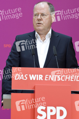 Pressestatement von Peer Steinbrueck und dem ver.di-Vorsitzenden Frank Bsirske, Berlin