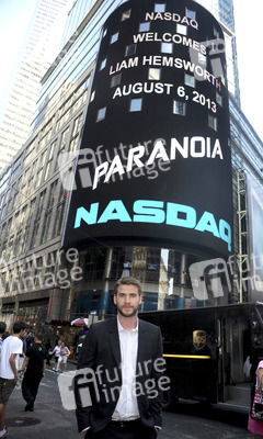 Liam Hemsworth läutet die NASDAQ Closing Bell, New York
