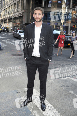 Liam Hemsworth läutet die NASDAQ Closing Bell, New York